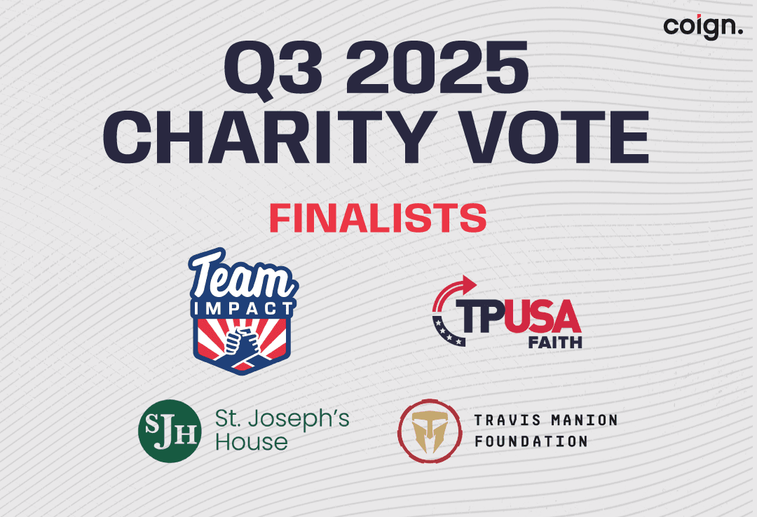 Q3 2025 Coign Charity Finalists Announced