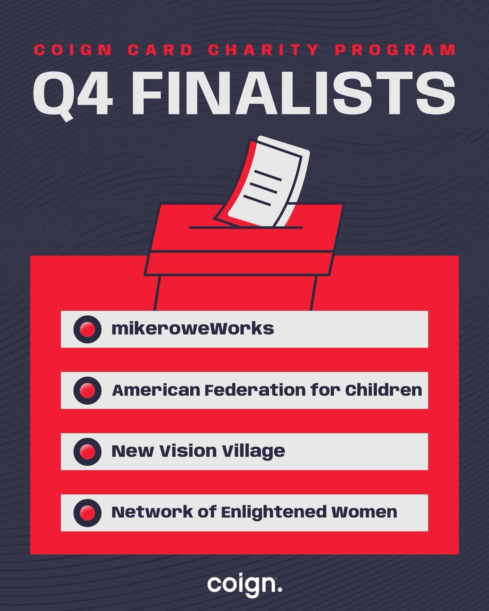 2025 Q4 Charity Finalists